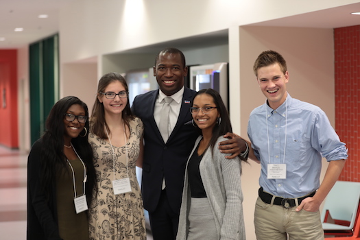 Crossroads in education group photo with Mayor Levar Stoney