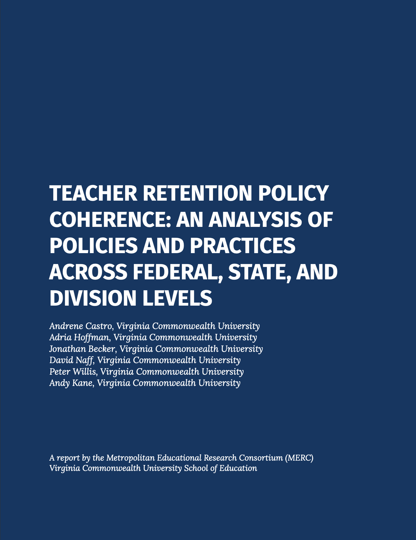 teacher retention policy